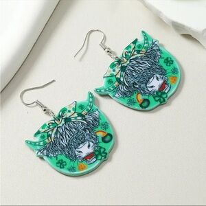 💕5/$15 Set of 5 Lucky 🍀 cow earrings,NEW ready for gift giving